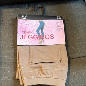 Lildy Women's Brown Denim Jeggings